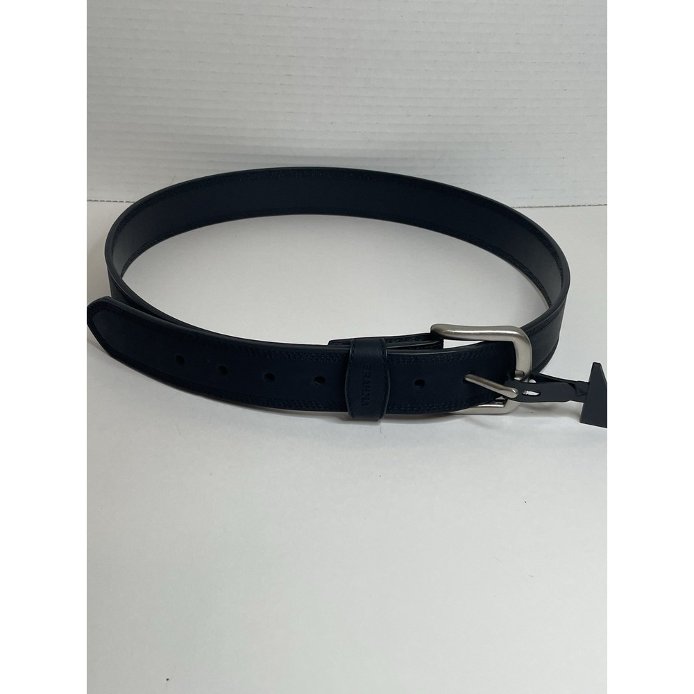 Brahma Belt Black Vegan Leather Dress Belt Belt Size M 34-36" Long Length NWT